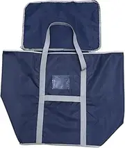 WOFASHPURET 1pc Moving Bag Storage Blanket Large Laundry Sack Zipper Garment Clothes Soft Garment Bag Sack Quilt Bed Bedding Clothes Quilt Navy Oxford Cloth