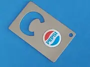 PEPSI COLA LOGO CREDIT CARD BOTTLE OPENER #087