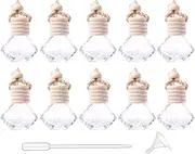 10 Pcs Car Air Freshener Perfume Bottle Aromatherapy Fragrance Essential Oil Diffuser Hanging Perfume Pendant Auto Ornaments Decor Accessories