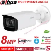 Dahua IPC-HFW5842T-ASE-S3 8MP Starlight+ WizMind-S IP Camera PoE MIC Analytics+
