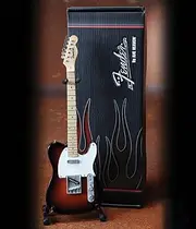 Fender™ Telecaster™ - Sunburst Finish: Officially Licensed Miniature Guitar Replica