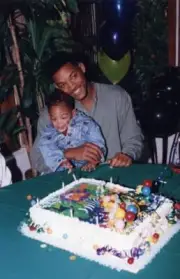 Will Smith holds his first son Trey Smith at his second birthday p- Old Photo 2