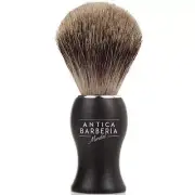 Mondial Best Badger Shaving Brush - Classic Italian Shave Tool Solid Black Allum