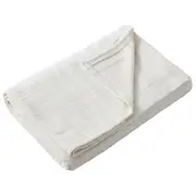 Jason Cotton Basketweave Pattern Blanket Natural