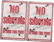 2Pcs Warning Sign Board Retro Caution Sign for Home and Office Use Durable Iron and Fade Resistant Eye Catching Design for Private Property Decor