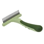 Pet Safari Double Row Undercoat Rake - Gentle Dematting and Deshedding Grooming