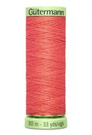 Gutermann Top Stitch Thread #896 APRICOT PINK 30m Spool High Lustre, Bold Sewing
