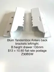 Blum Tandembox Intivo/Antaro B Height 135mm L/R Back Brackets