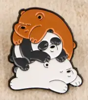 WE BARE BEARS enamel pin - cartoon cute - FREE SHIPPING