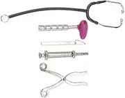 SAFIGLE 1 Set Mini Doctor Suit Kids Doctor Play Set Mini Dollhouse Hospital Accessories Miniature Doctor Kit Dollhouse Mini Device Alloy Stethoscope Equipment Nurse