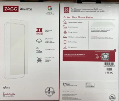Zagg Invisible Shield Glass Biometric Screen Protector For Google Pixel 7a