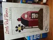 2011 The Quilt Co Little Red Barns Pattern 3 "Lucky Barn" Uncut 18"×13" Block