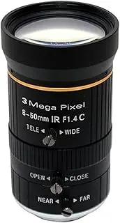 Microscopes Equipment HD 3.0 Megapixel 8-50mm Lens C Mount F1.4 Manual Zoom Focus Lens