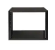Gator Cases Wooden Studio Rack; 8U Size with 15.25" Depth - Black (GR-STUDIO-8U)