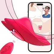 Remote Control Vibrator Couples Sex Toys, App Cellphone Wearable Butterfly Vibrator with Remote, Vibrating Panties with 10 Vibration Settings, Mini Bullet Vibrator for Women