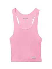 [Bodywear by Alexander Wang] 羅紋棉質針織短版工字背心