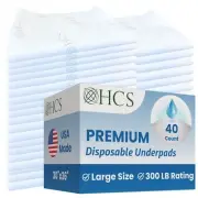 HCS Bulk Medical Bed Pads, Disposable - Adult Chucks Pads, Disposable Underpa...