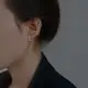 925純銀耳釘女2021年新款潮2022耳環耳骨釘小眾設計感螺絲耳飾男