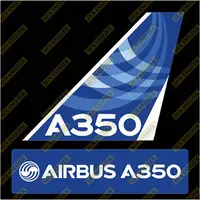 在飛比找蝦皮購物優惠-AIRBUS 空中巴士 A350 Logo 出廠塗裝 垂直尾