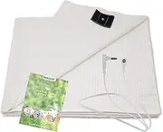 Earthing Sheet with Grounding Cord - Materials Organic Cotton and Silver Fiber EMF Protection Improve Sleep Natural Wellness (27 * 52 inch)