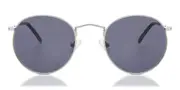Men's Sunglasses - Round Metal Silver Full Rim - SmartBuy Collection