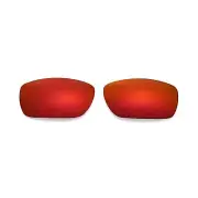 Walleva Fire Red Polarized Replacement Lenses For Oakley Tinfoil Sunglasses