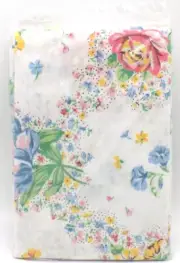 Vintage Lady Pepperell 2 Standard Pillowcases Rose Floral Cottage Grandma Core