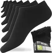 [sogzz] Trainer Socks Men Women 80% Cotton Short Socks Unisex, Black White Grey Low-Cut Socks for Work, Sports and Leisure | 35-38 | 39-42 | 43-46 | 47-50 |