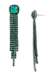 $50 AQUA Stylish Trendy Tassel Drop Earrings