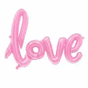 Baby Pink Love 4Pcs/Set LOVE BABY Balloons Box Cube Clear Gift Boxes Birthday Baby Shower Party