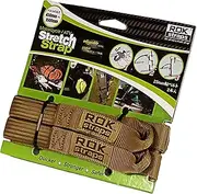 ROK Straps Motorcycle Stretch Straps Adjustable 2 Pack Coyote-tan ROK00065