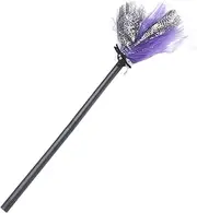 1Pc Witch Broom for Halloween Party Lightweight Halloween Broom Prop for Wizard Cosplay and Costume Decorations Fun Accessory for Unforgettable Celebrations