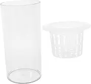 MINAOLULUS Small Fish Tanks Plastic Aquarium for Betta Fish Space Saving Design for Home Office Decor