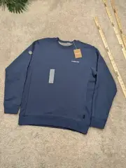 Patagonia Fitz Roy Icon Uprisal Crew Sweatshirt Mens Small $80 Navy Blue NWT