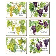 Country Kitchen Grapevine Cinnamon Cork Backed Placemats Set 6