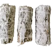 Genuine California White Sage Smudge Sticks 3 x 4" Bulk Bundle Best Price