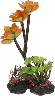 BESPORTBLE Artificial Aquarium Plants Plastic Simulation Plants for Fish Tank Decoration Easy to Maintain with Suction Cup for Secure Fixation Natural Landscape for Fish to Play and Hide