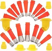 1Set Reusable Caulking Nozzles with Bases Easy Caulking Nozzle Applicator Tool for Home Repair and Maintenance Nozzles Bases