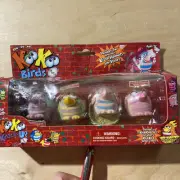 Series 2 KooKoo Birds Figures use w/Krack Up Cars w/ 2 Krash Helmets New LM