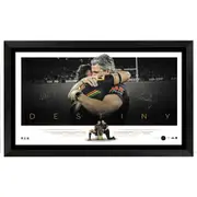 Penrith Panthers 2021 Destiny Dual Signed Print Framed