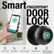 Smart Fingerprint Door Lock, Bluetooth and Tuya App Integration Keyless, Knob