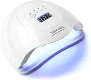 Yotsuba 120W UV/LED Nail Lamp - Professional Nail Dryer with Auto Sensor, 4 Timer Settings & Detachable Base. Fast Curing Gel Polish Light for Home & Salon Use