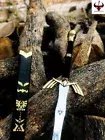 legend of zelda master sword skyward sword replica black sword with wall mount