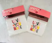 40 (2 pcks/20) Valentine's Love you more sealable plastic party treat bags 7"x7"