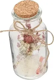 Practical Transparent Glass Wishing Bottle with Cork Stopper Mini for Messages Essential Oils Decor present Choice for
