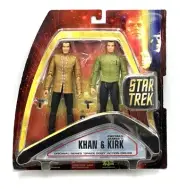 STAR TREK 'Space Seed' Captain KIRK and Khan 6" Action Figures Art Asylum - New