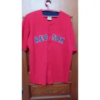 在飛比找蝦皮購物優惠-MLB波士頓紅襪隊棒球球衣紅色XL號