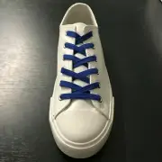 No Tie Tieless Lazy Elastic Blue Lock Flat Shoe Laces for All Kids Adults shoes