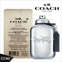 在飛比找樂天市場購物網優惠-COACH 紐約白金男性淡香精-100ml(TESTER包裝