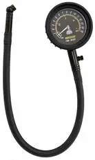 Aeroflow Tyre Pressure Gauge 0-15 Psi Tire 1.03 Bar Black Analogue - AF98-2161